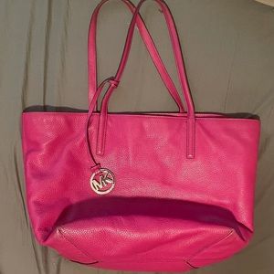 Michael Kors Izzy Large Leather Tote Shoulder Bag